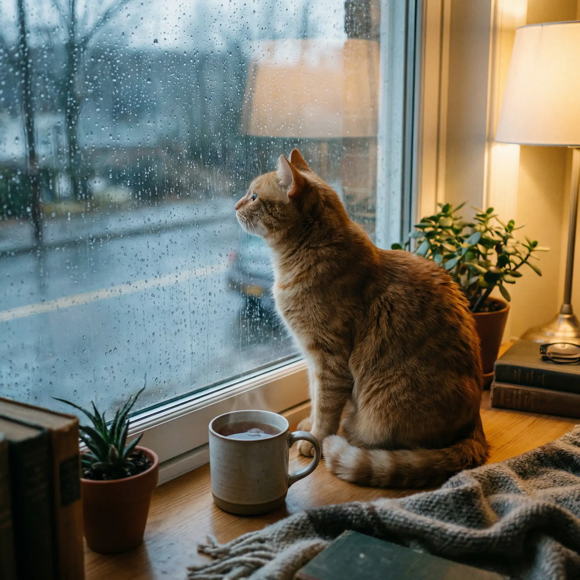 猫咪望着窗外的雨 - 漂亮的保姆1韩剧在线观看免费